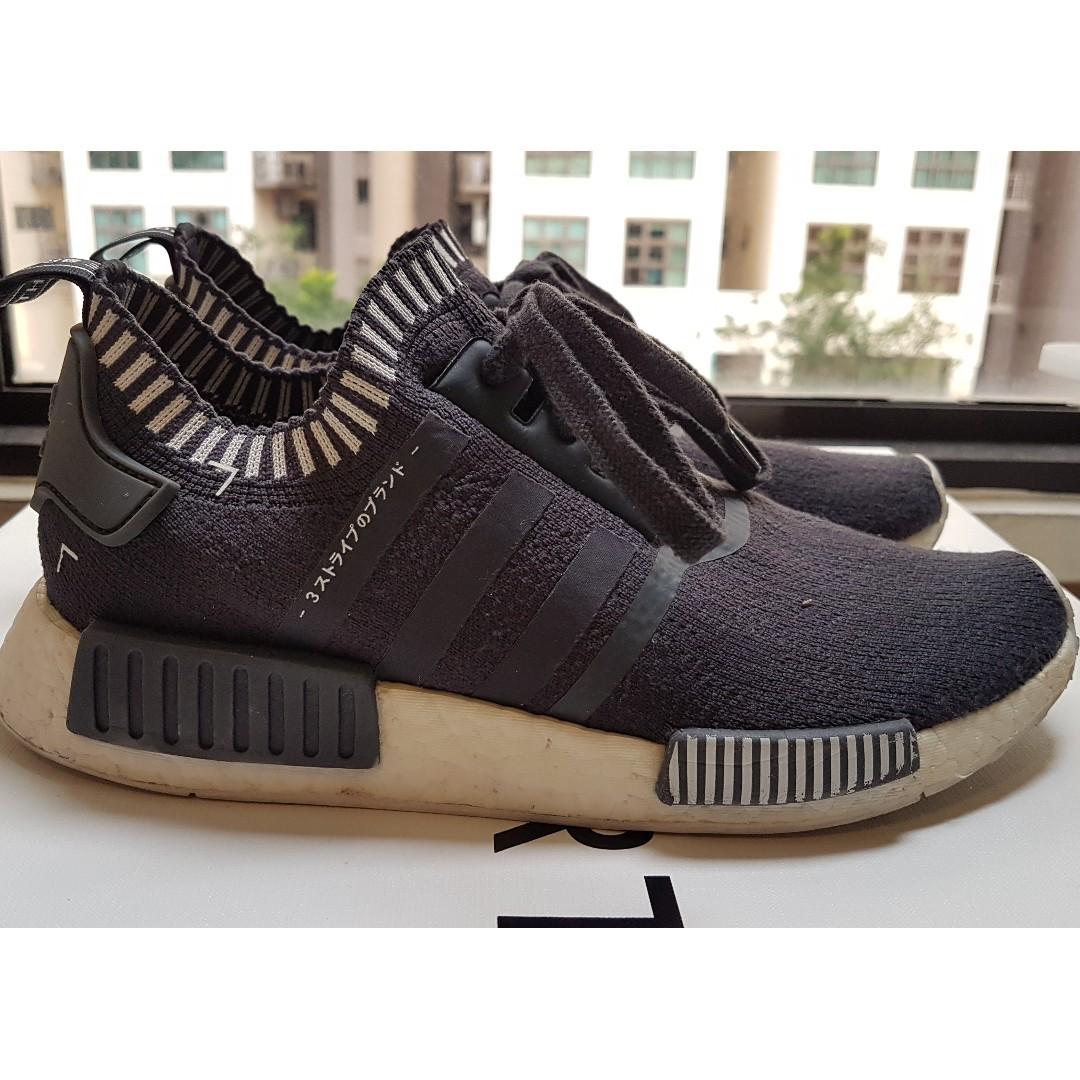 Pre-loved] Adidas NMD R1 Japan Boost Grey, Men's Fashion, Footwear, on Carousell