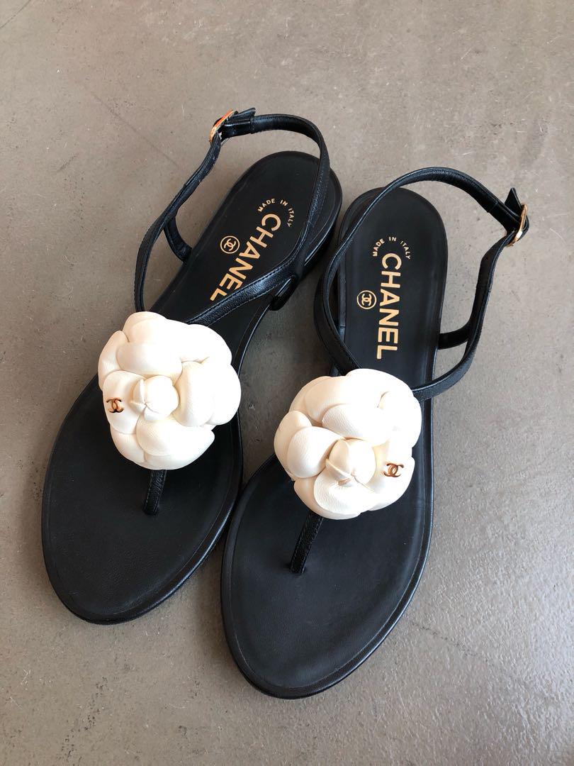 chanel camellia sandals 2019