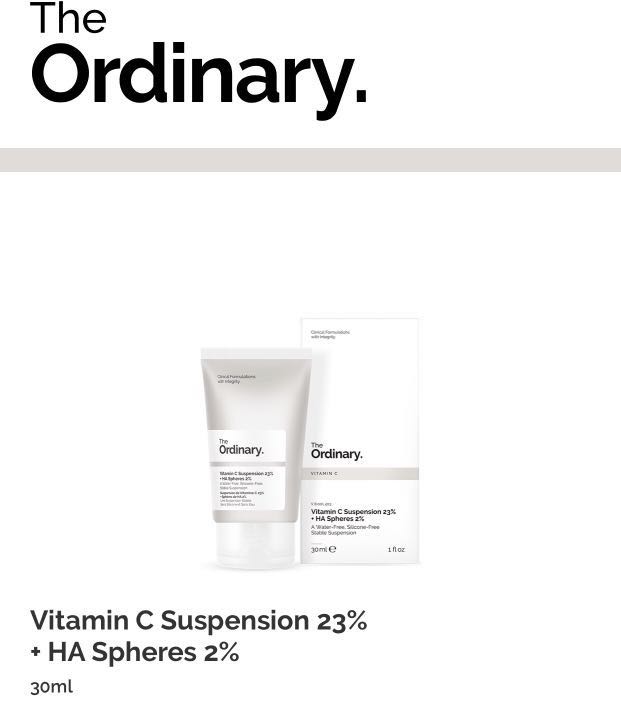 Ready Stock The Ordinary Vitamin C Suspension 23 Ha Spheres