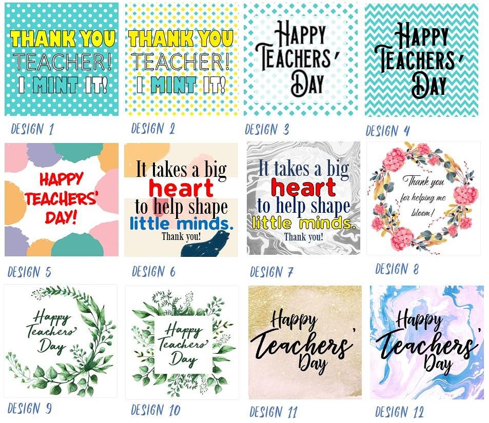 Teachers Day Tags - Personalized - 5 tags for $3, Hobbies & Toys ...