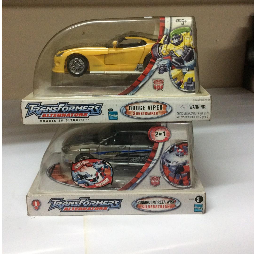 Transformers Alternators set of 2 Sunstreaker & Silverstreak Loose in