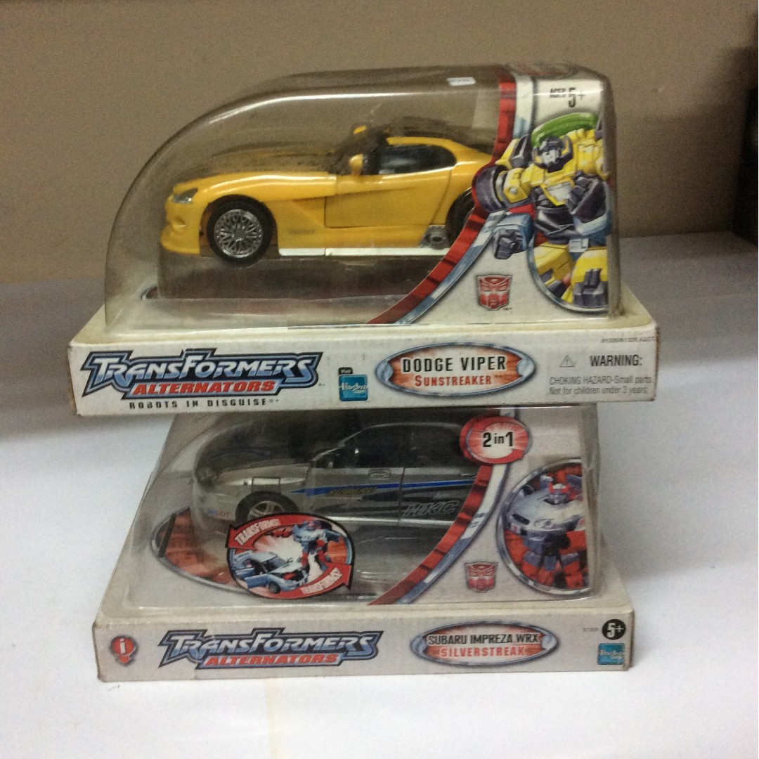 Transformers Alternators set of 2 Sunstreaker & Silverstreak Loose in