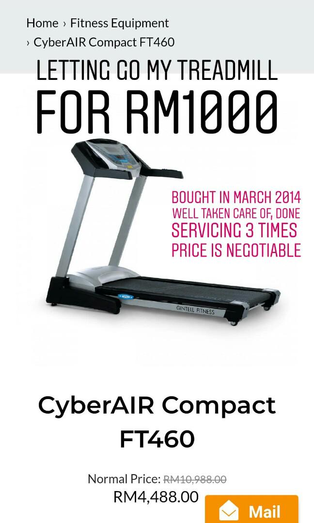 Gintell cyberair compact treadmill store ft460