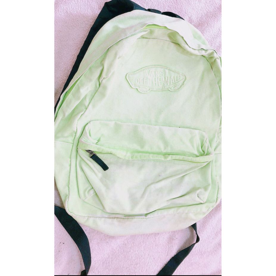 neon pink vans backpack