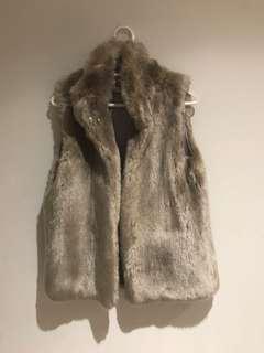 Calvin Klein faux fur vest size M