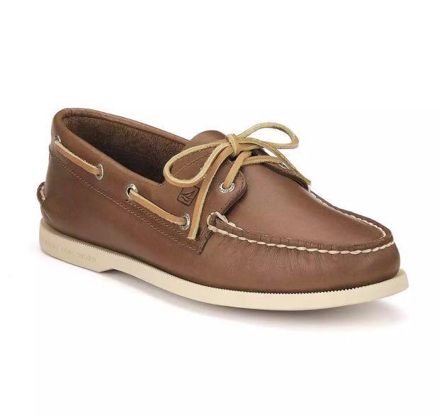 100% Authentic) Sperry Original Boat Shoes - TAN, Men's Fashion, Footwear,  Dress Shoes on Carousell