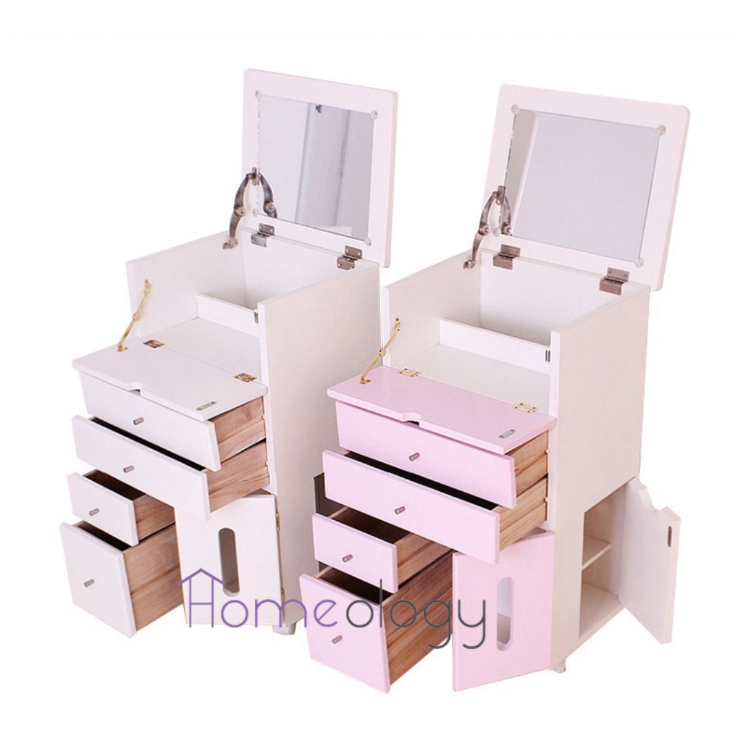 2 Colors Type C Makeup Organizer Dresser Cosmetic Jewelry