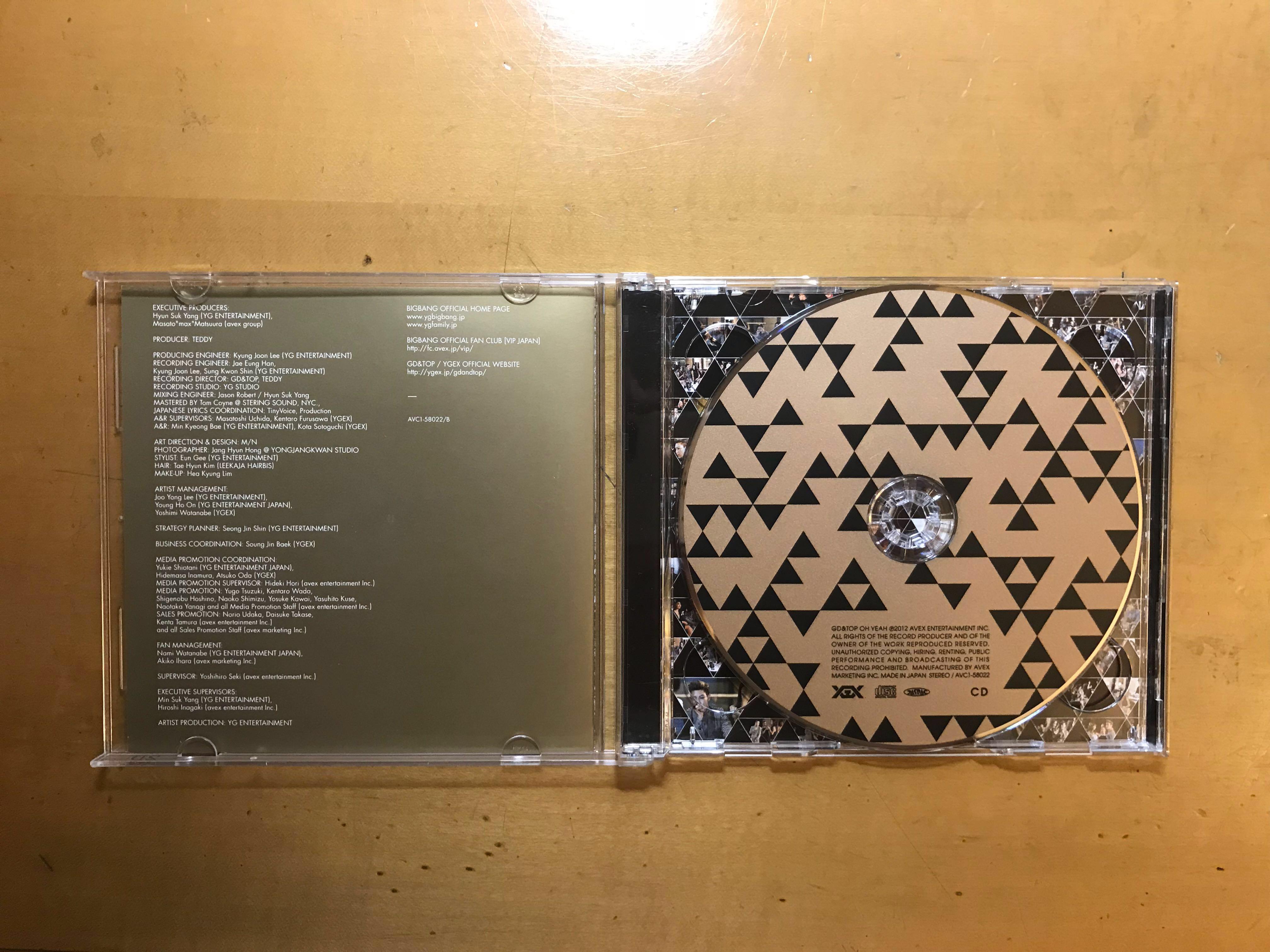 低價出讓] [日版] GD & TOP ft. BOM - OH YEAH Album [1CD + 1 DVD