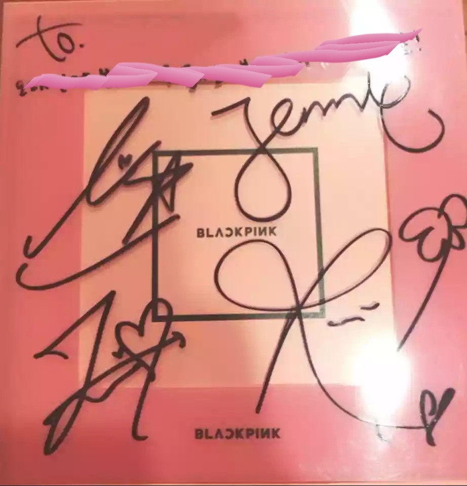 [비매] BLACKPINK Autographed Promo Album Square Up, Hobbies & Toys