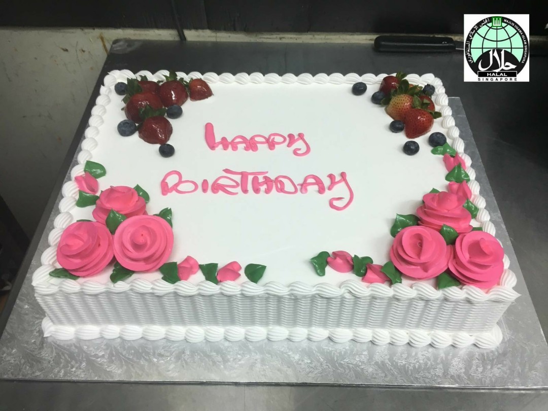 Customised Simple Birthday Cake For Your Love One Food