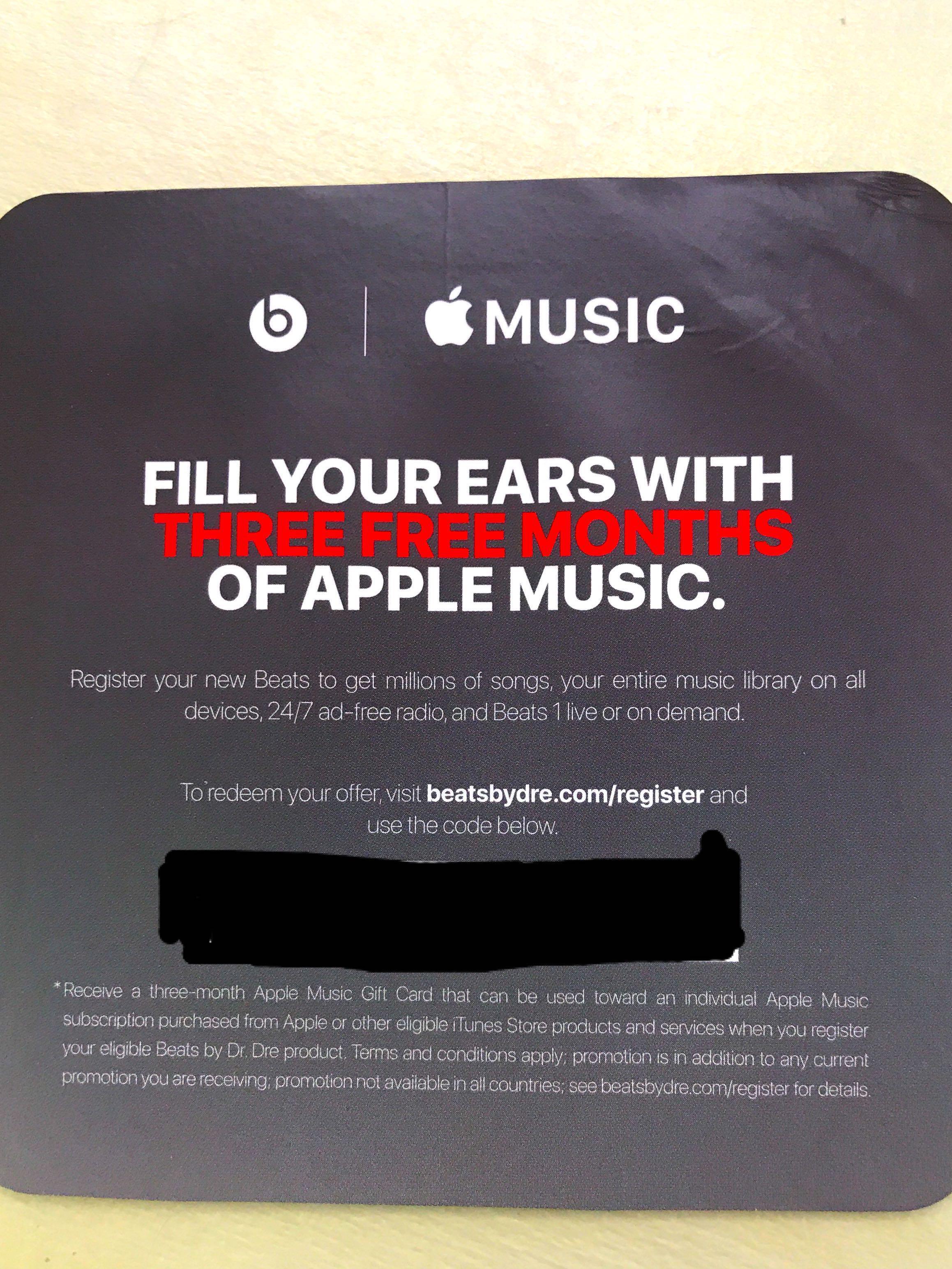 beats 3 months apple music