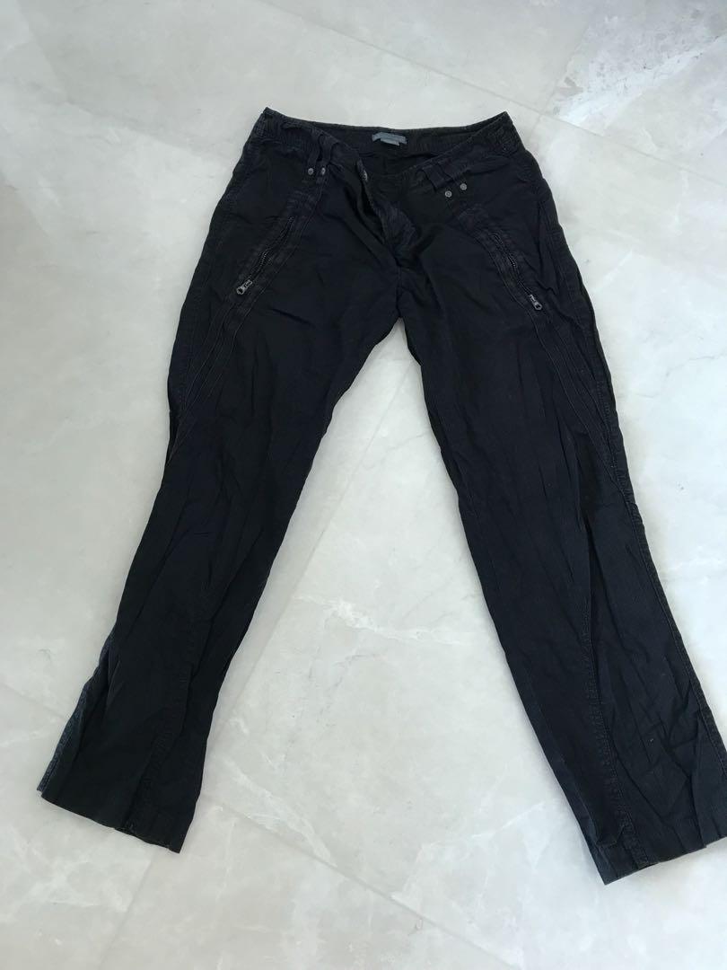 armani exchange black pants