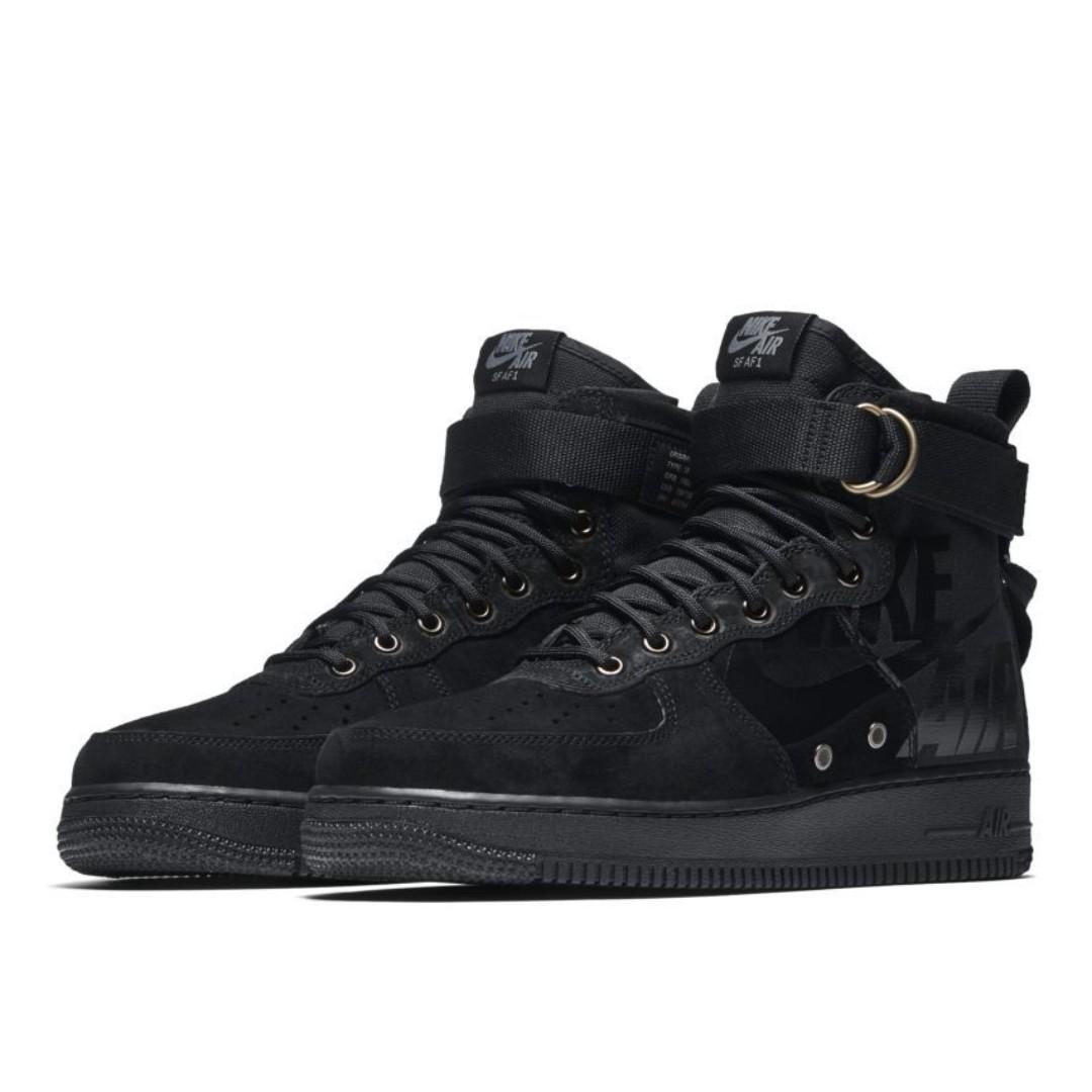 nike air force 1 sf black