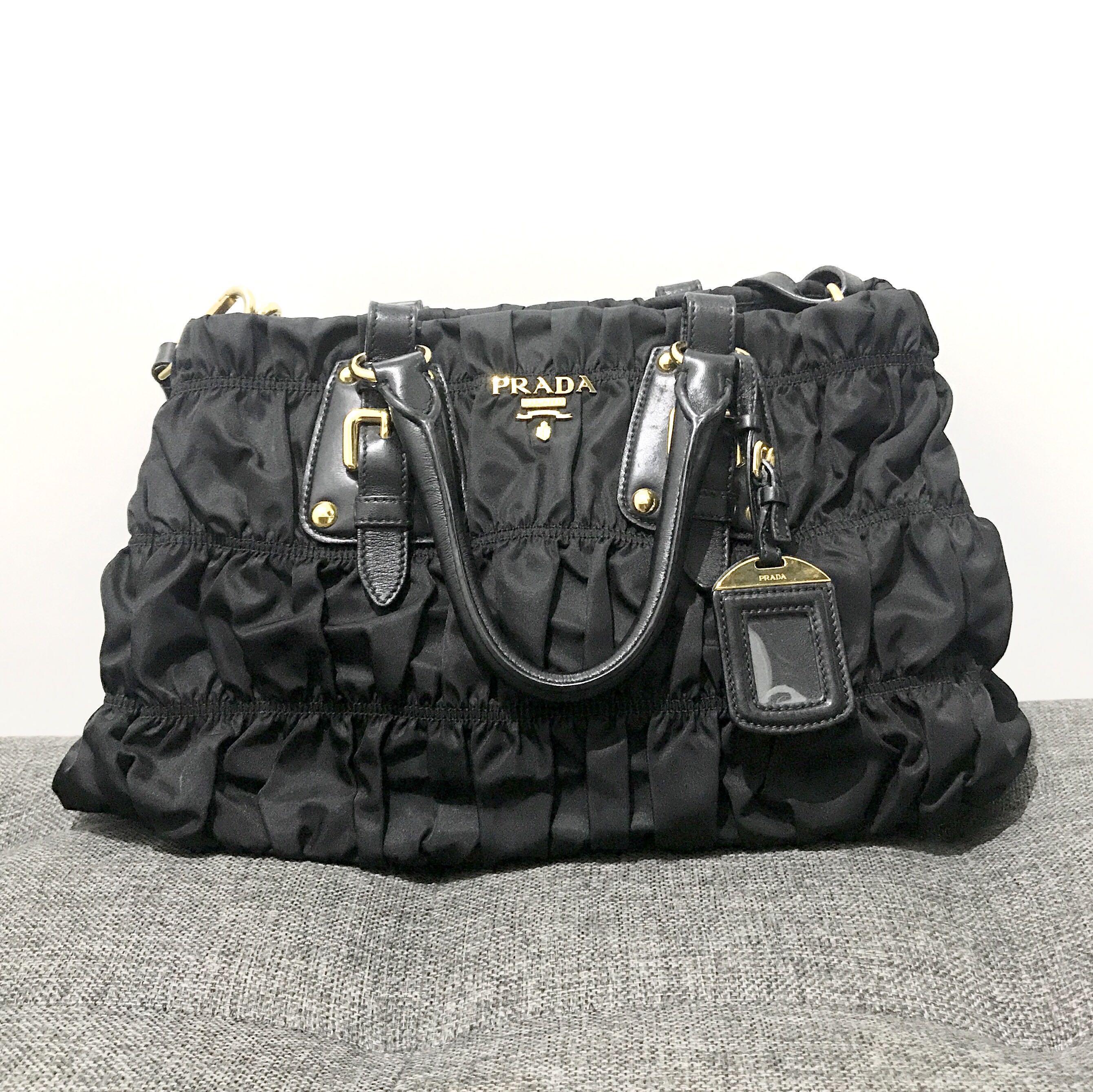 Authentic Prada Nylon Tote Bag Black, Women's Fashion, Bags & Wallets, Tote  Bags on Carousell
