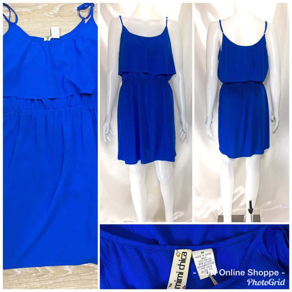 Beautiful Royal Blue String Dress Women S Fashion Clothes