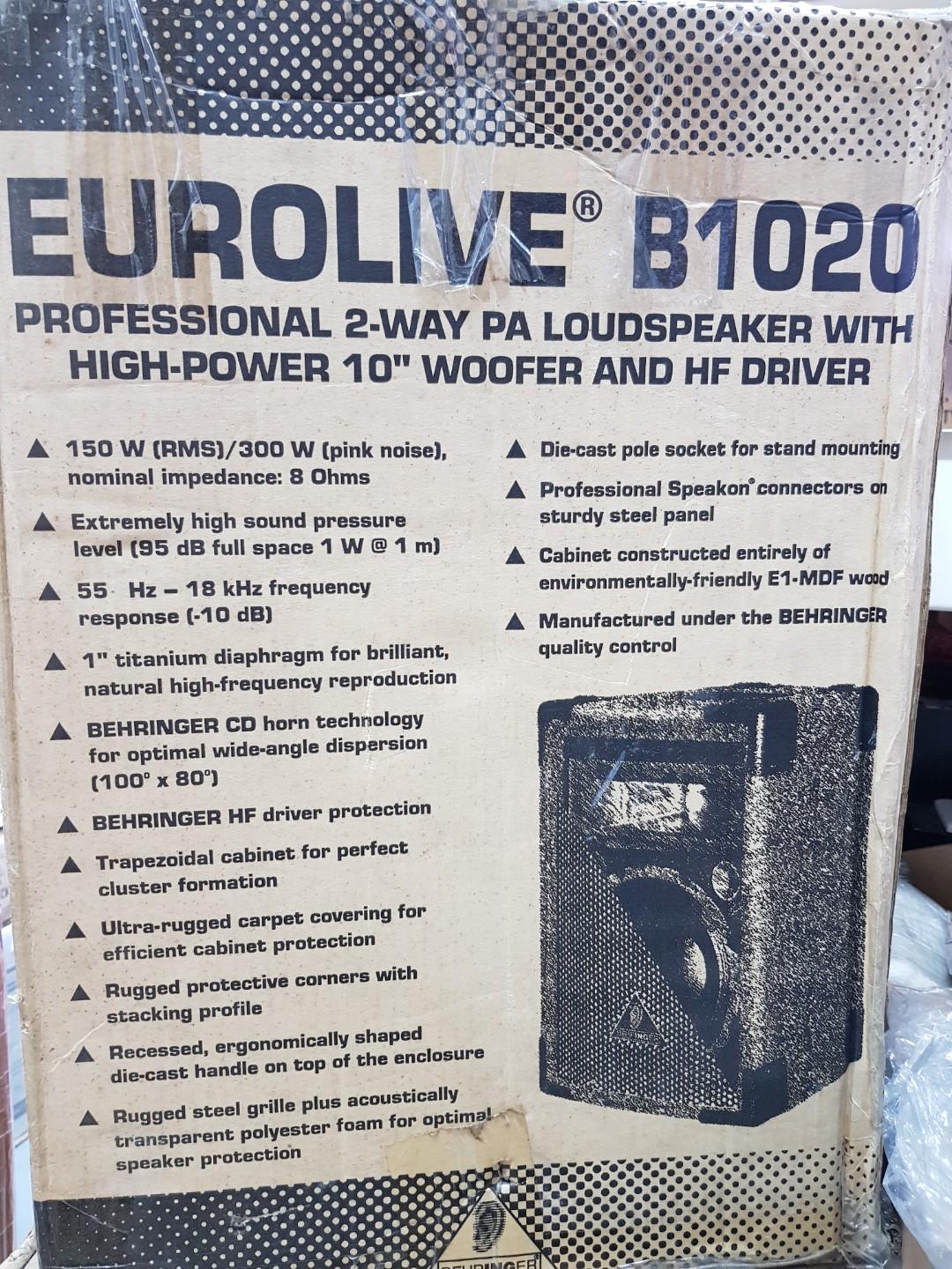 behringer eurolive b1020