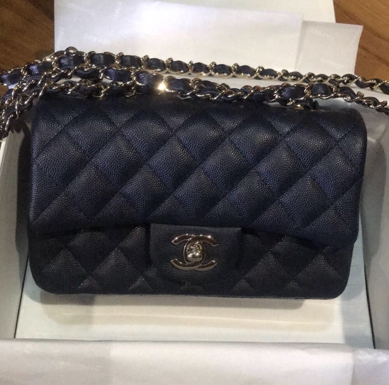 chanel champagne hardware