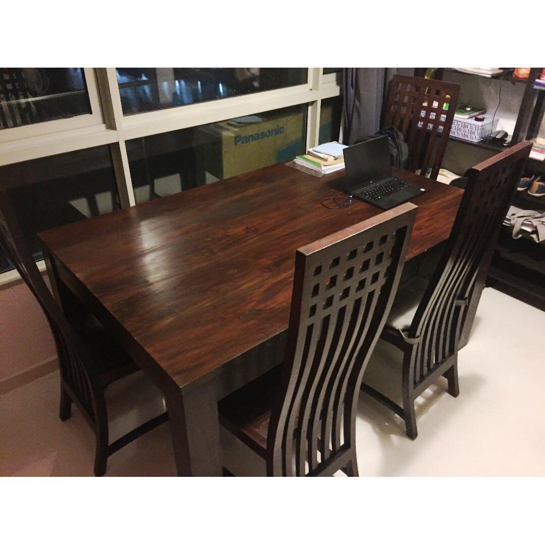 Custom Made Dining Table Teak Wood Furniture Tables