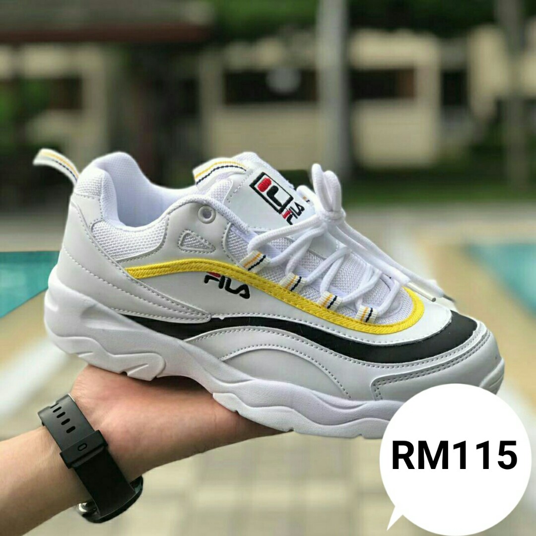 fila ray white grey