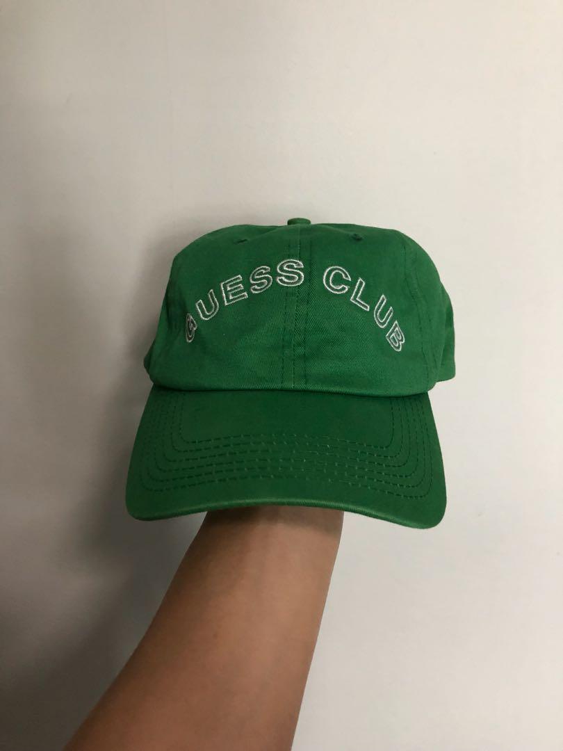 belønning procent I modsætning til GUESS X ASAP ROCKY CAP (GREEN), Men's Fashion, Watches & Accessories, Caps  & Hats on Carousell