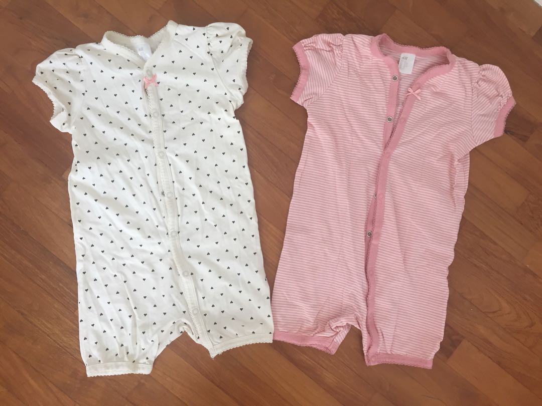 h&m baby girl romper