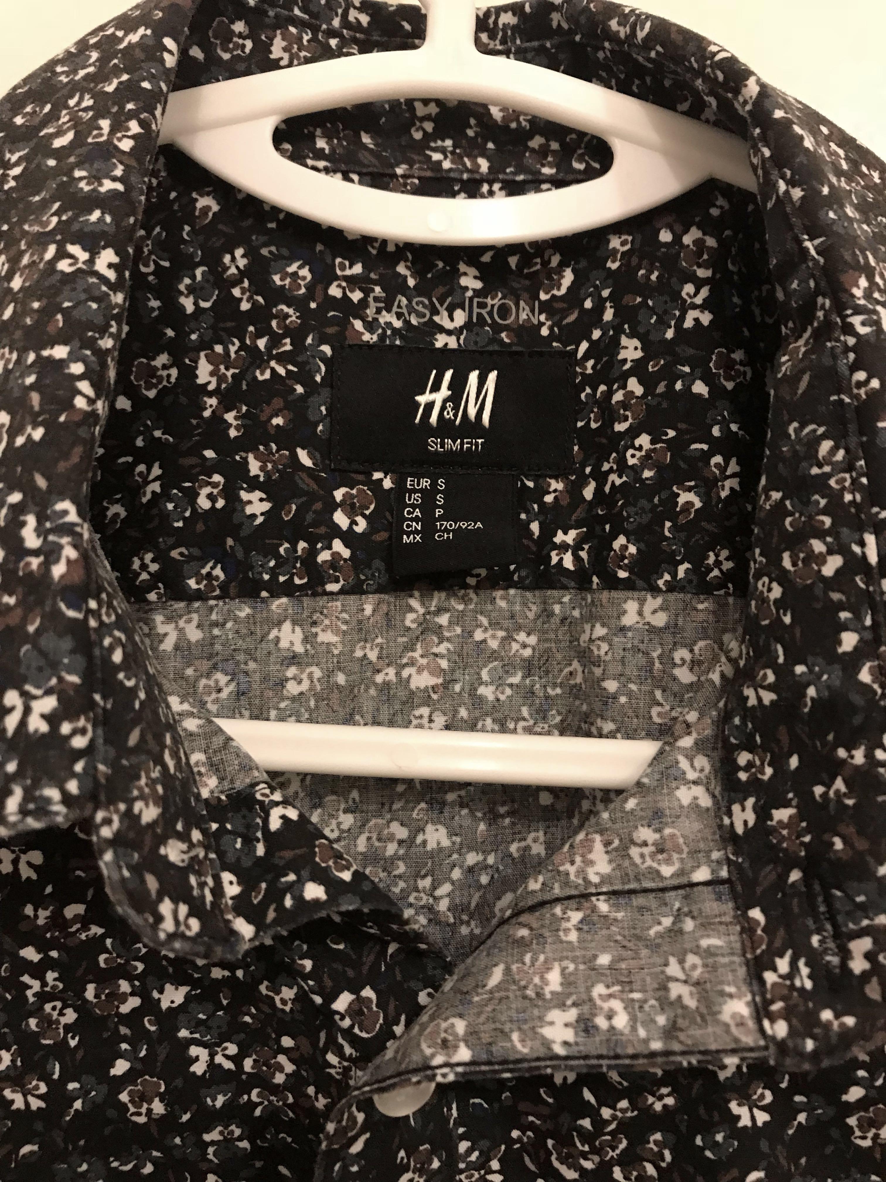 H M men floral shirt Men s Fashion Tops Sets Formal Shirts on