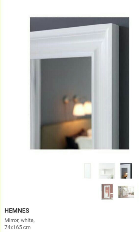 Ikea Hermes Mirror White Furniture Home Decor Others On Carou Photo