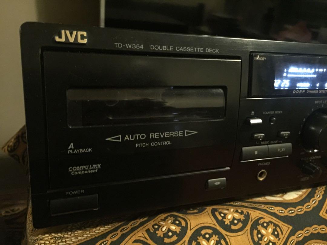 JVC TDW354 Double Cassette Deck., Audio, Portable Music Players on