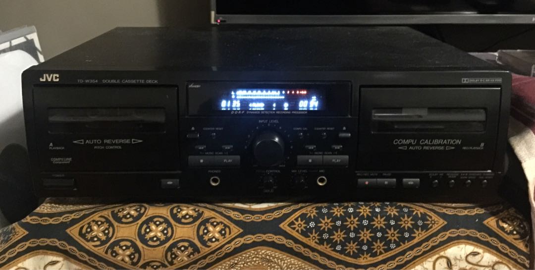 JVC TDW354 Double Cassette Deck., Audio, Portable Music Players on