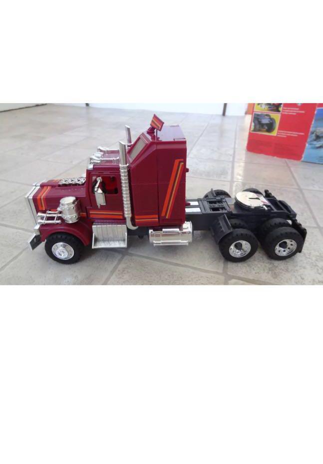 M.A.S.K RHINO TRACTOR RIG COMPLETE BOXED EURO BOX STICKERS UNAPPLIED 1980s Kenner Htf