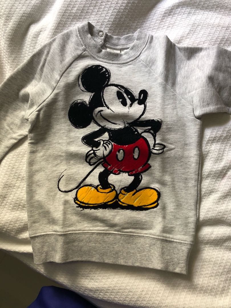 Mickey sweater, Babies & Kids, Babies & Kids Fashion on Carousell