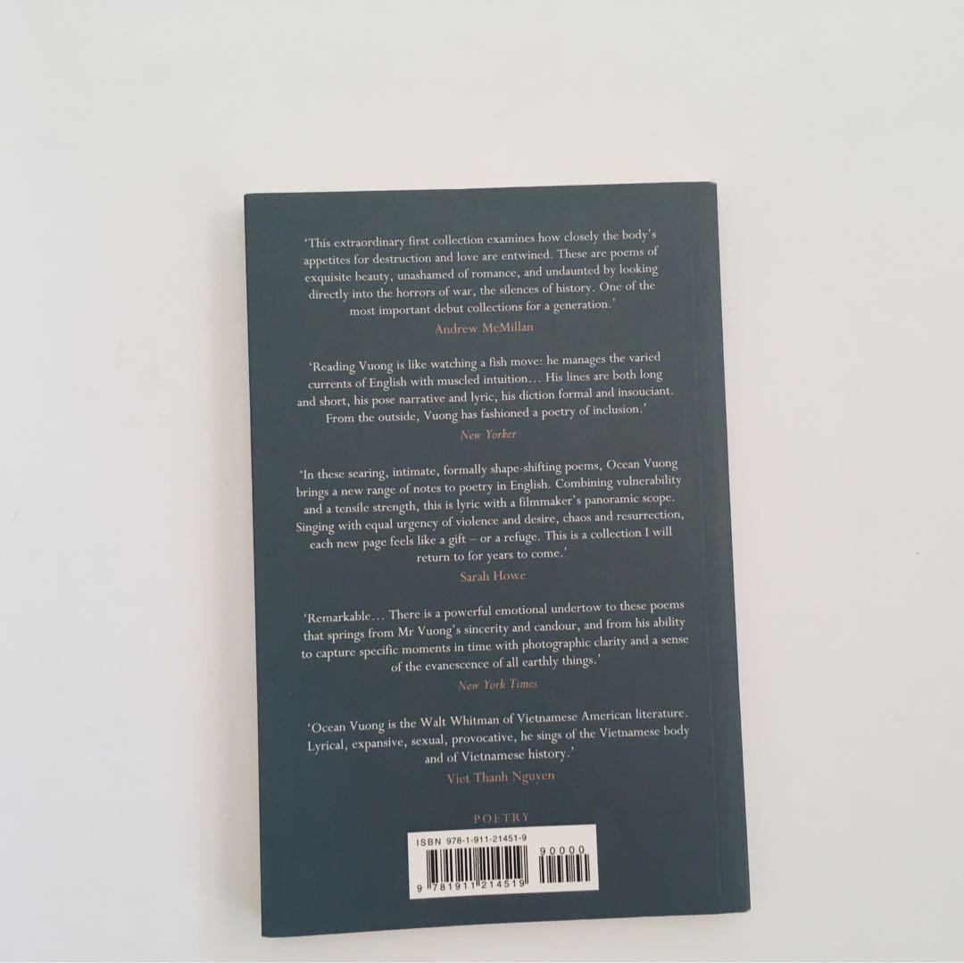 Night Sky With Exit Wounds By Ocean Vuong Poetry Books