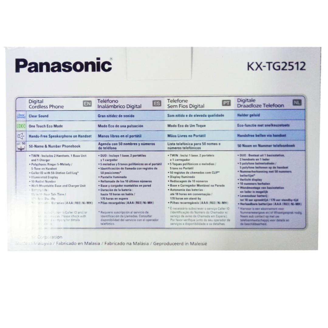 Panasonic - KX-TG2512- Economy Cordless DECT phone, Mobile Phones ...