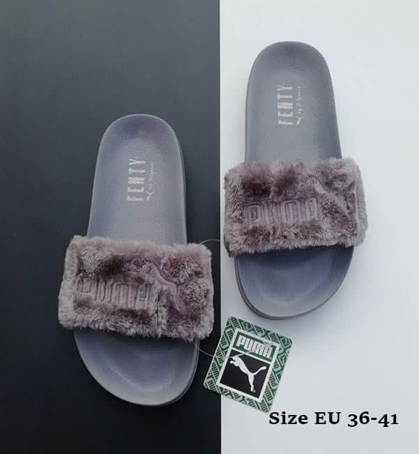 Puma slides women's fur online