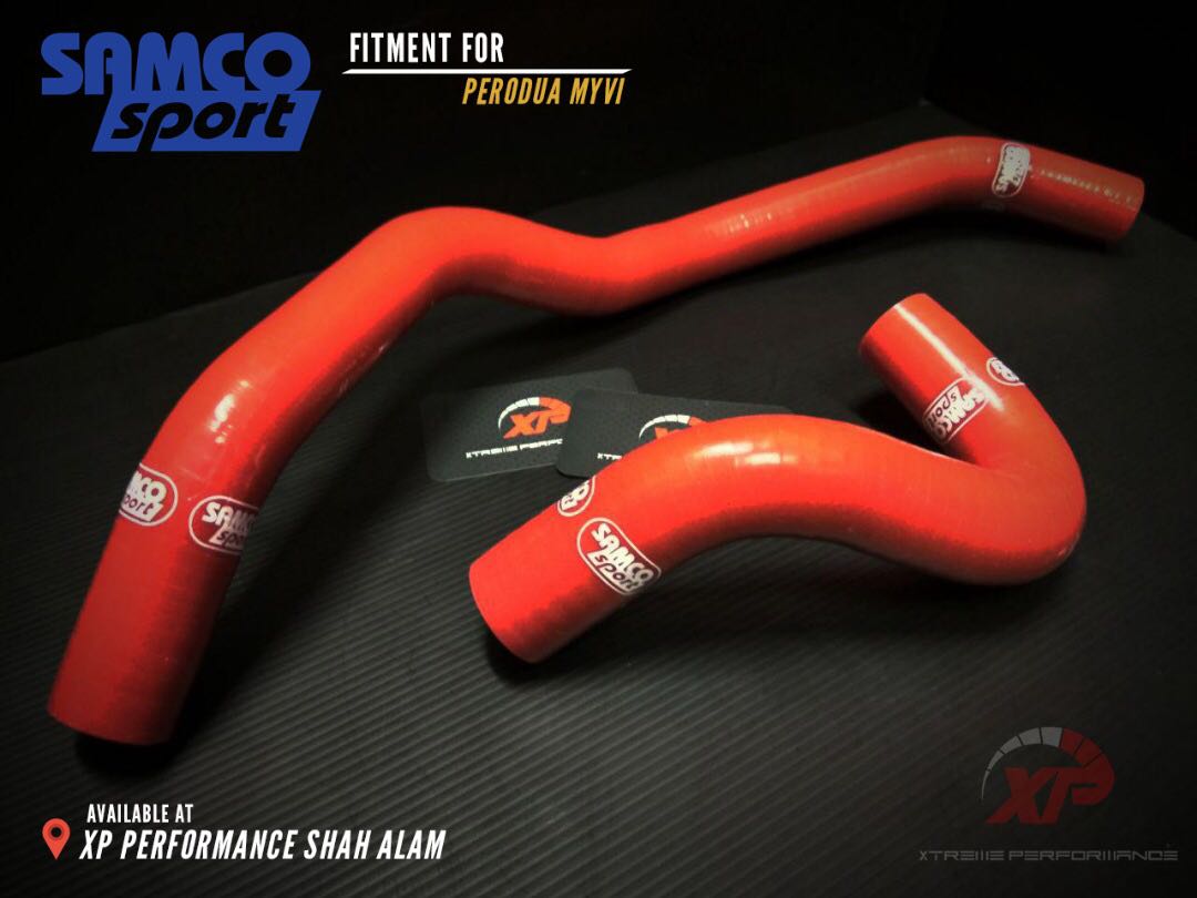 Samco Sport Silicone Radiator Hose Kit For Perodua Myvi Red color 2pcs ...