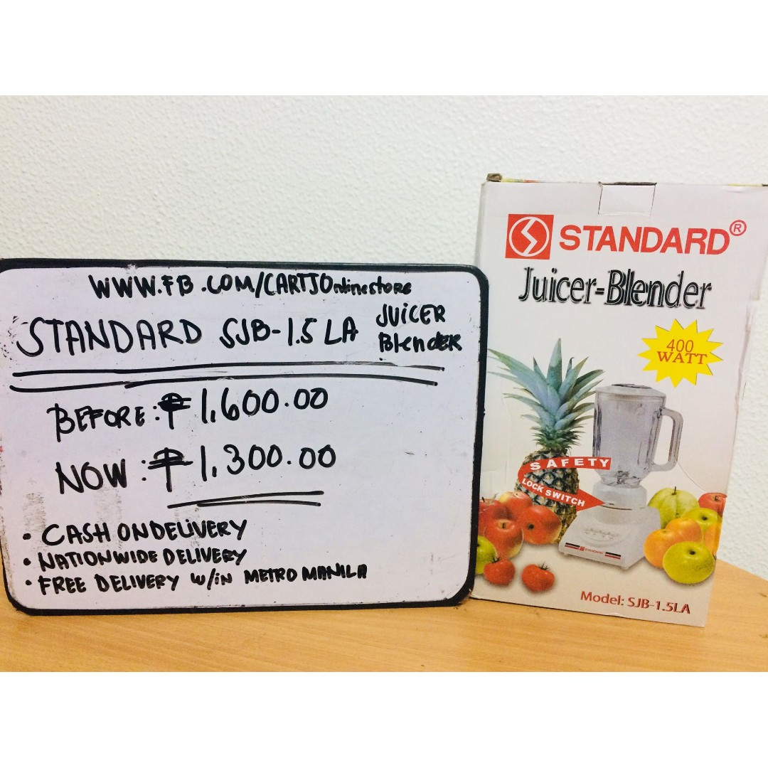 Standard SJB 1.5LA Juicer/Blender, TV & Home Appliances, Kitchen