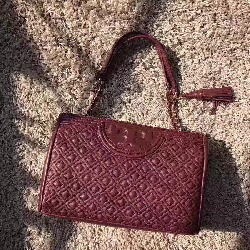 tory burch red fleming bag