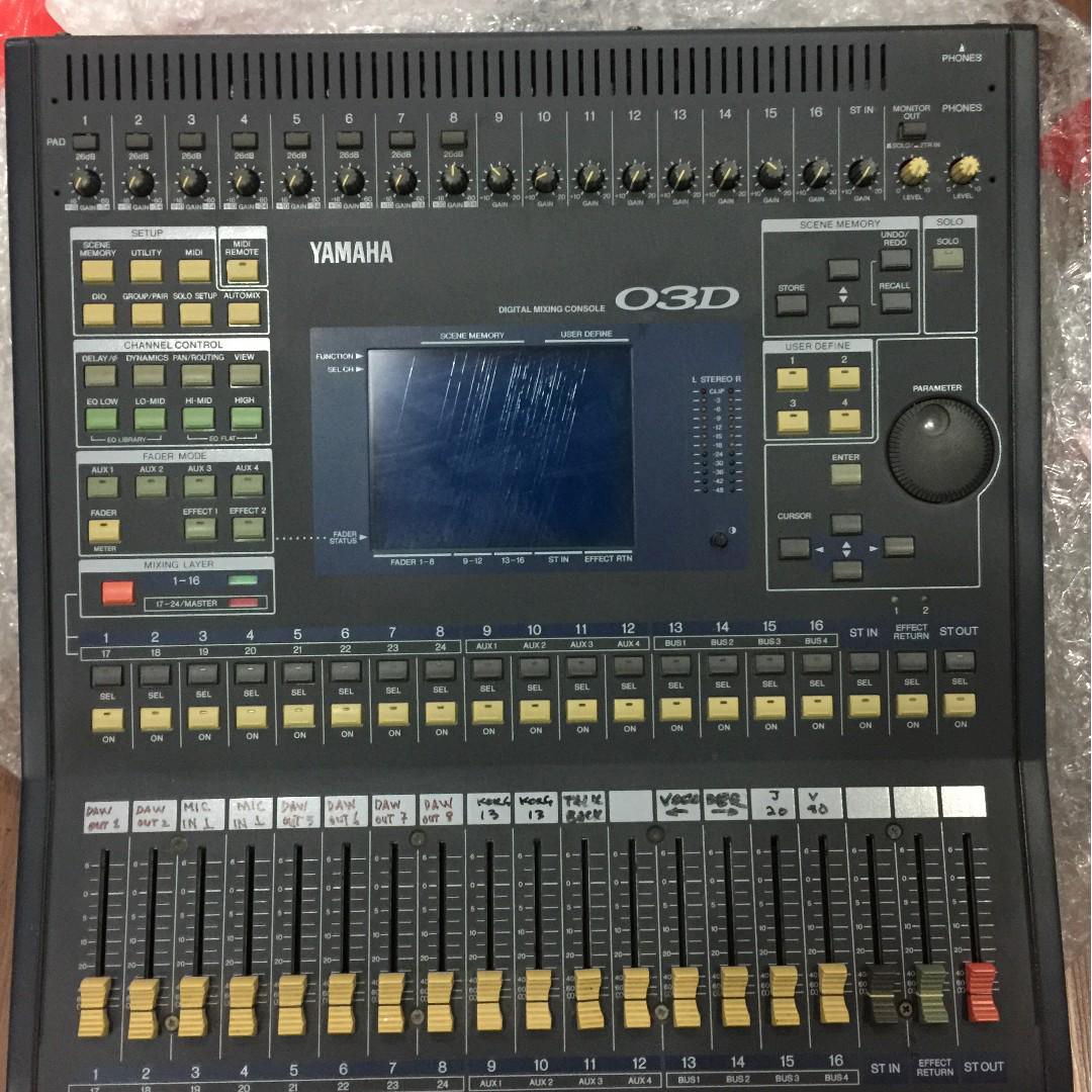 Yamaha 03D Digital Mixer, Hobbies & Toys, Music & Media, Musical Instruments on Carousell