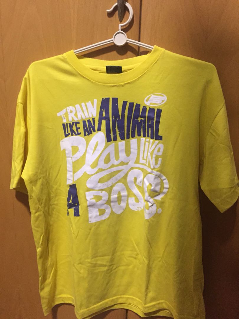 yellow athletic top