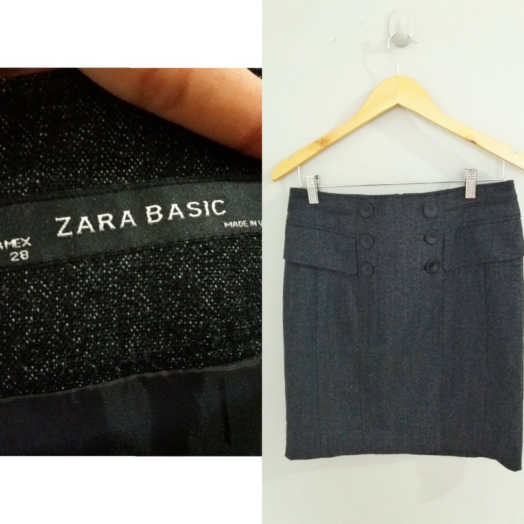 Zara Basic Wool Pencil Skirt, Women's 