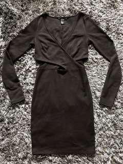 Forever 21 Sexy Black Dress w/ Side Cut-Outs
