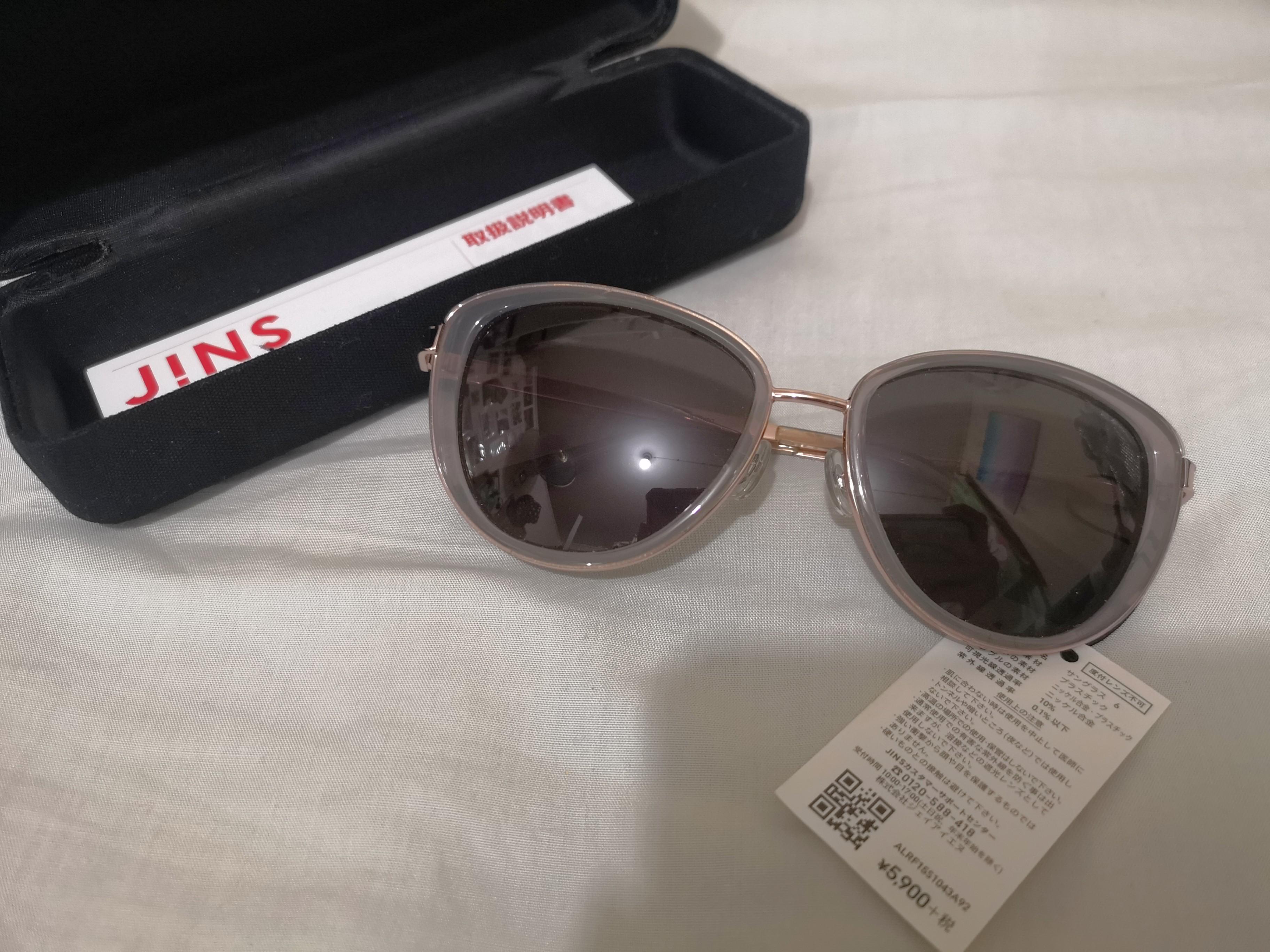 日本jins 太陽眼鏡sunglasses 女裝 女裝配飾 Carousell