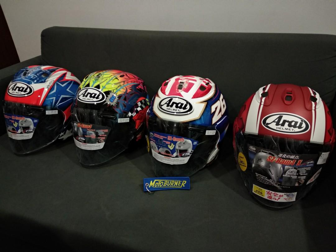 Arai RAM helmet (Category: Motorcycle Accessories) located in Singapore. Submitted by stellar_motoburner (Listing ID 181968669, Image 3). Description: .