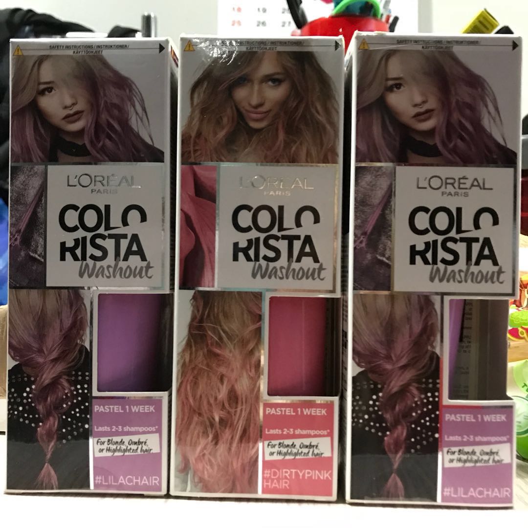 Bnib Loreal Colorista Washout Dirty Pink Health Beauty Hair Care On Carousell