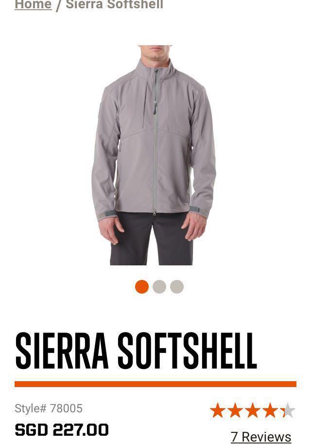 Brand new 5.11 Sierra Softshell Jacket (Silver Grey, S), Men's Fashion,  Coats, Jackets and Outerwear on Carousell