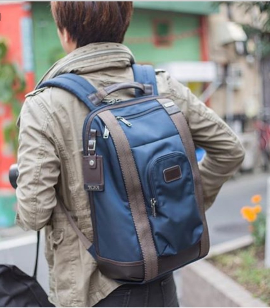 tumi backpack navy