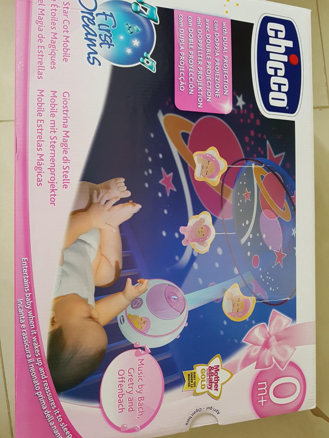 chicco first dreams magic star cot mobile