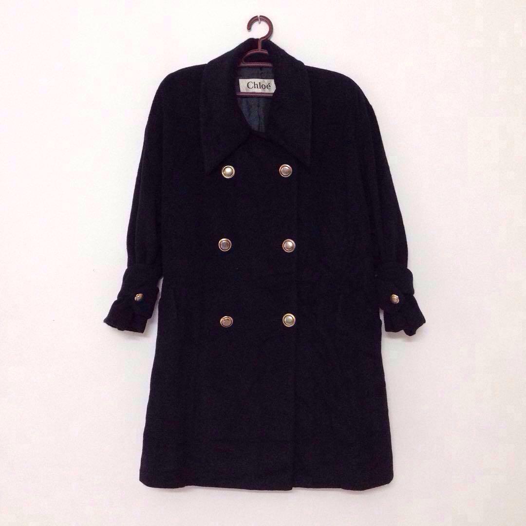 Chloe double sale breasted wool coat