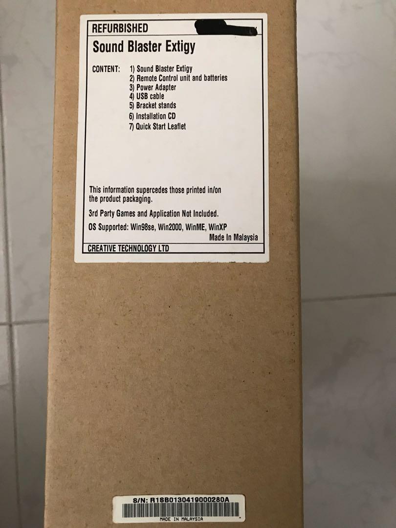 Creative Sound Blaster Extigy, Audio, Soundbars, Speakers & Amplifiers