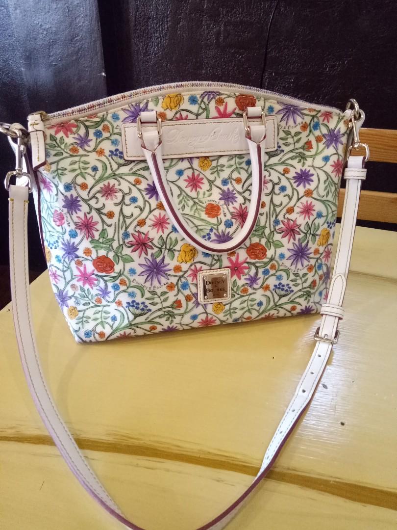 Dooney and bourke floral satchel clearance